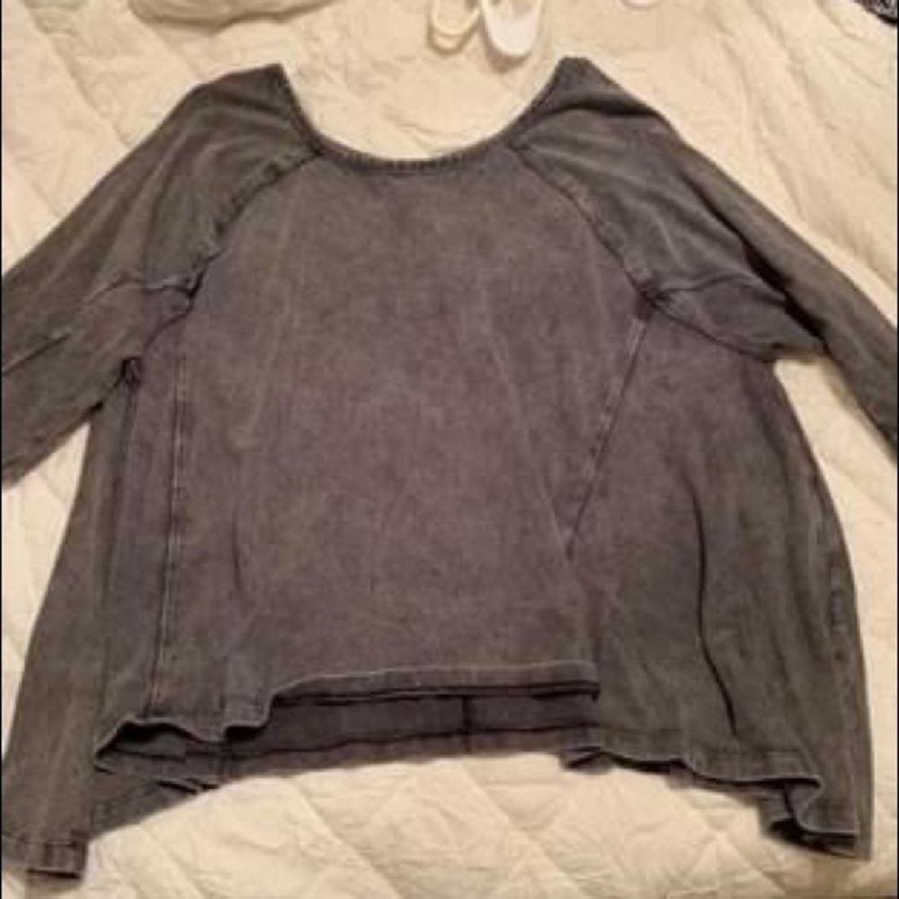 grey free people long sleeve